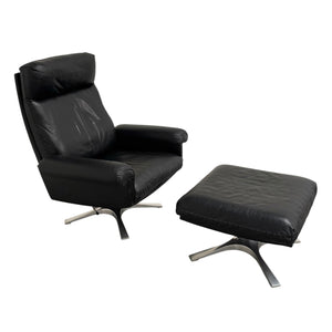 De Sede DS31 lounge chair with hocker, Switzerland 1970s