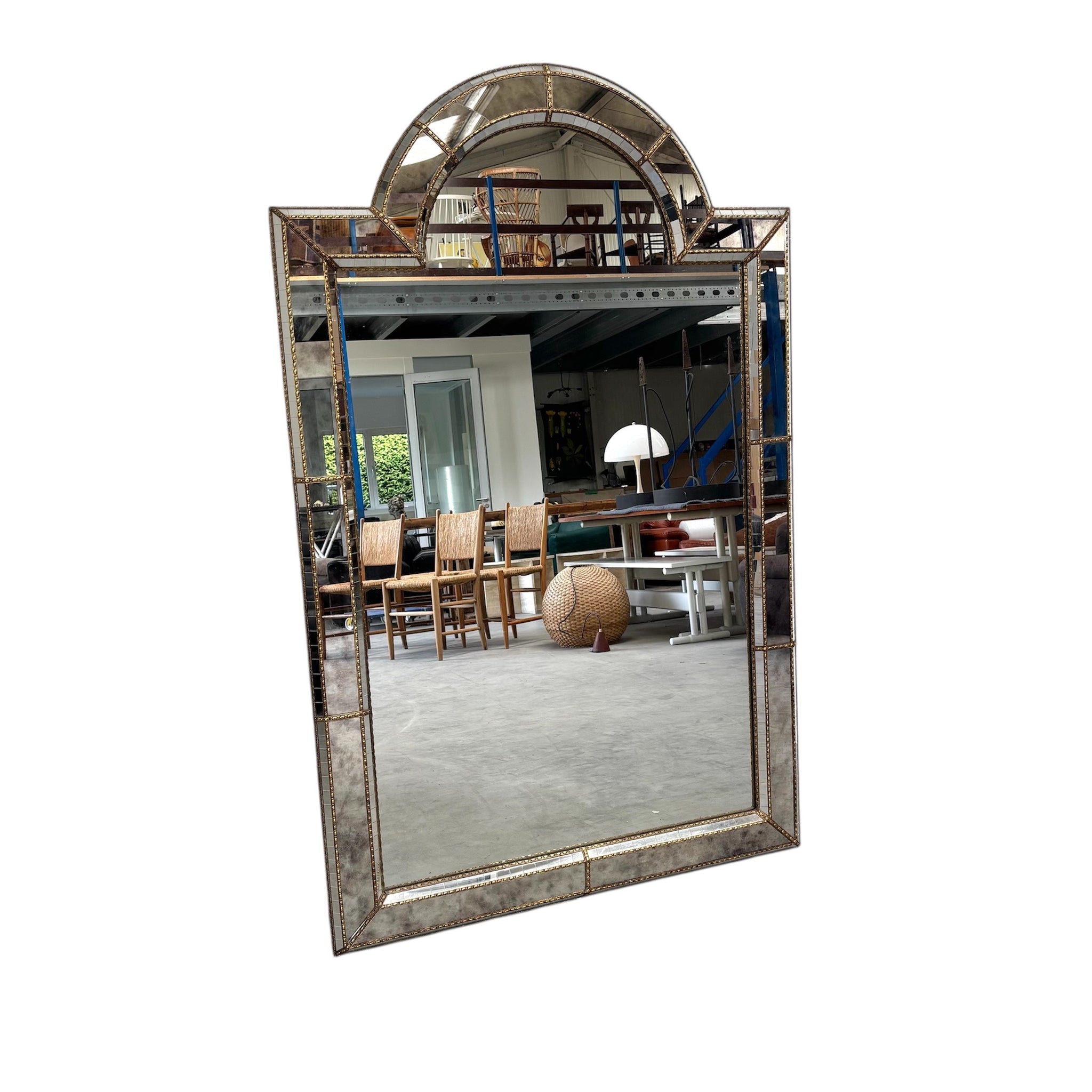 XL Holywood Regency style mirror, 1980s