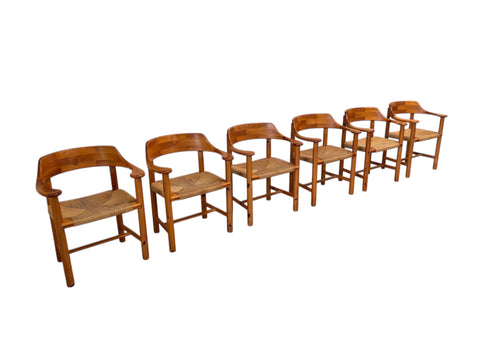 Set of 6 Daumiller dining chairs, 1970s
