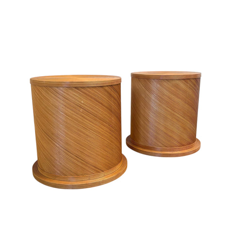 Large pencil reed pedestal, 1970s