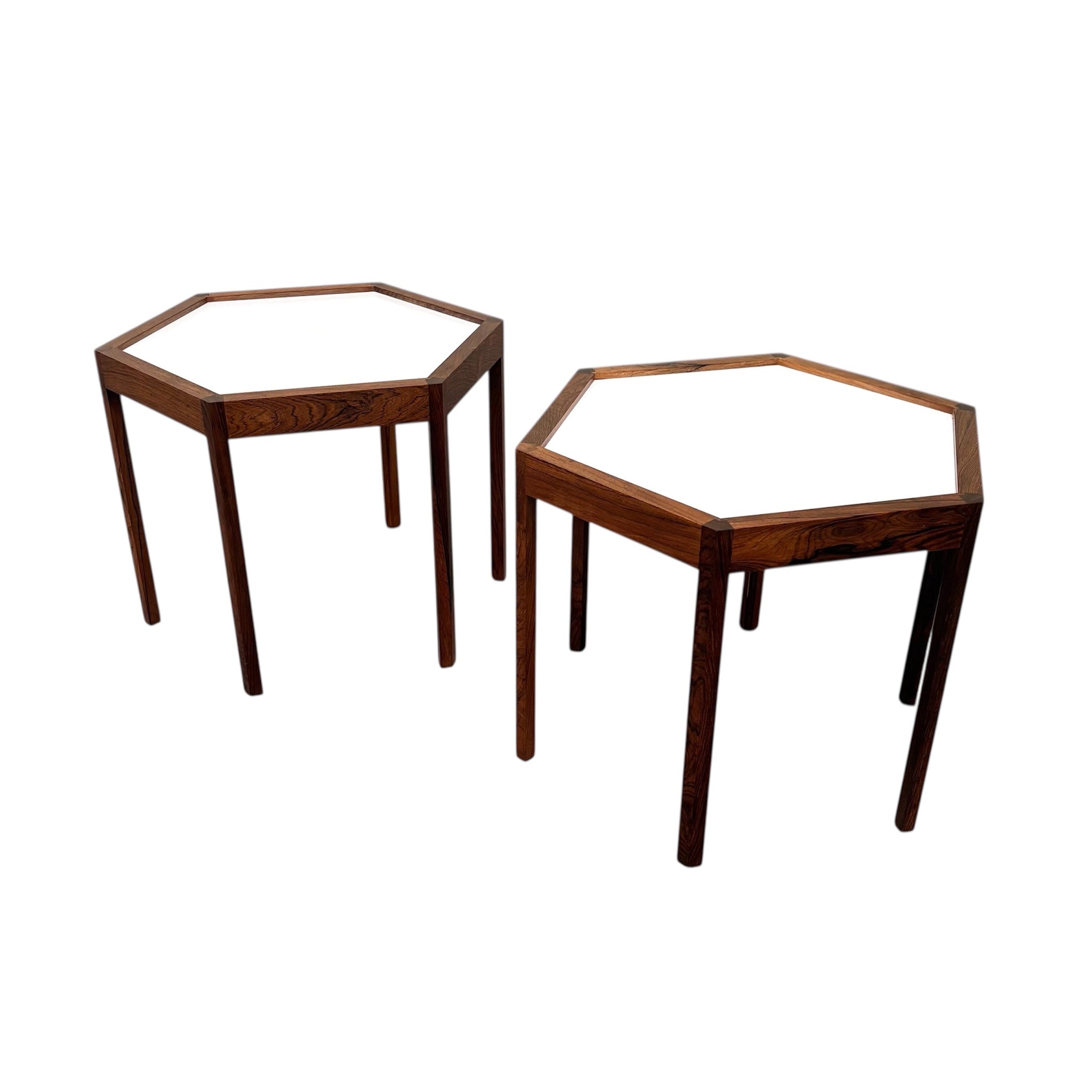 Set Hans Cristian Andersen hexagon sidetable, 1960s