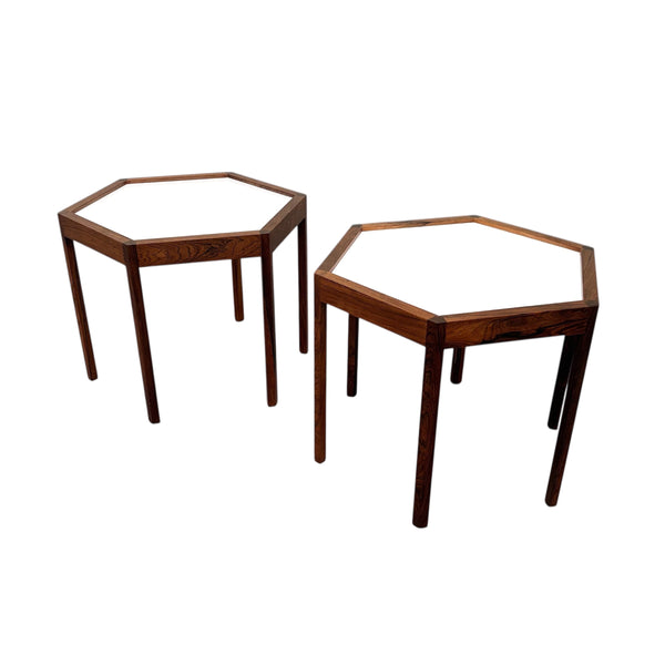 Set Hans Cristian Andersen hexagon sidetable, 1960s