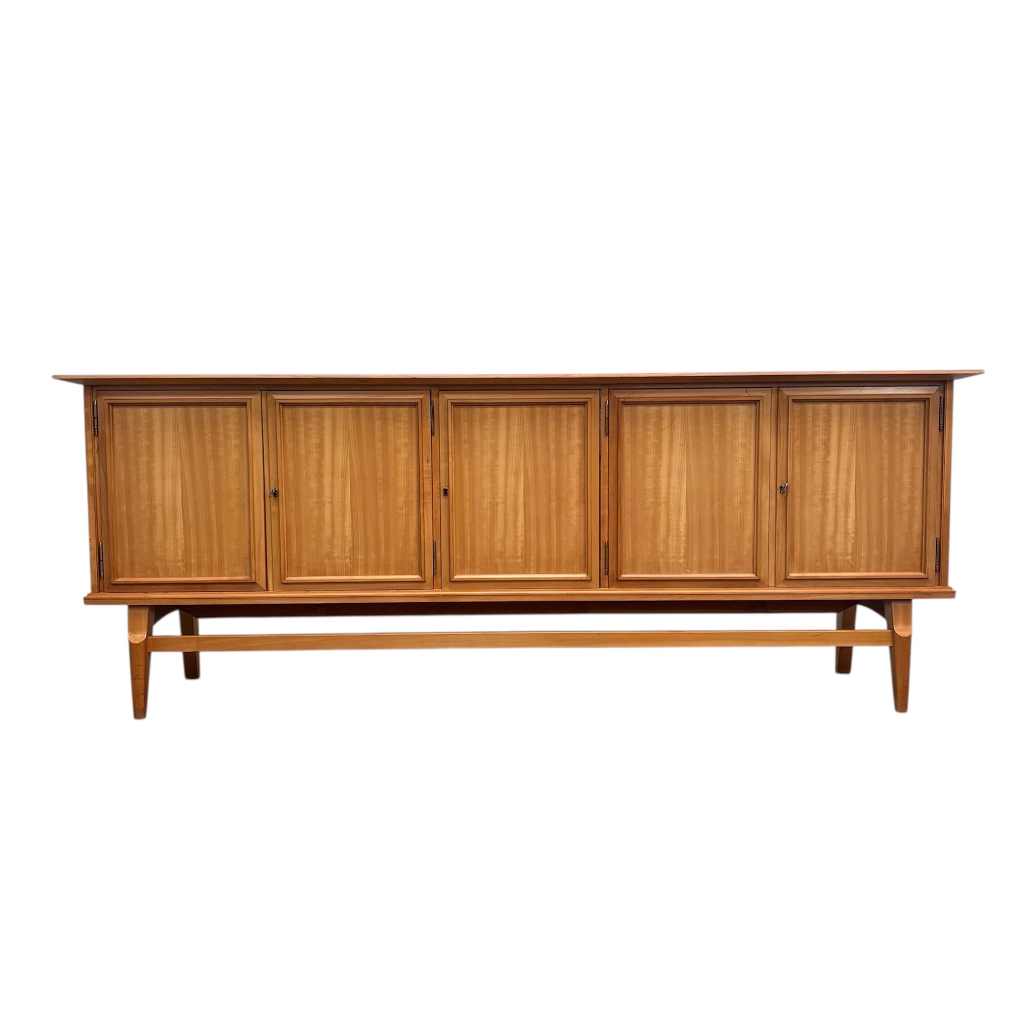 Large cherry wood sideboard, 1950s design