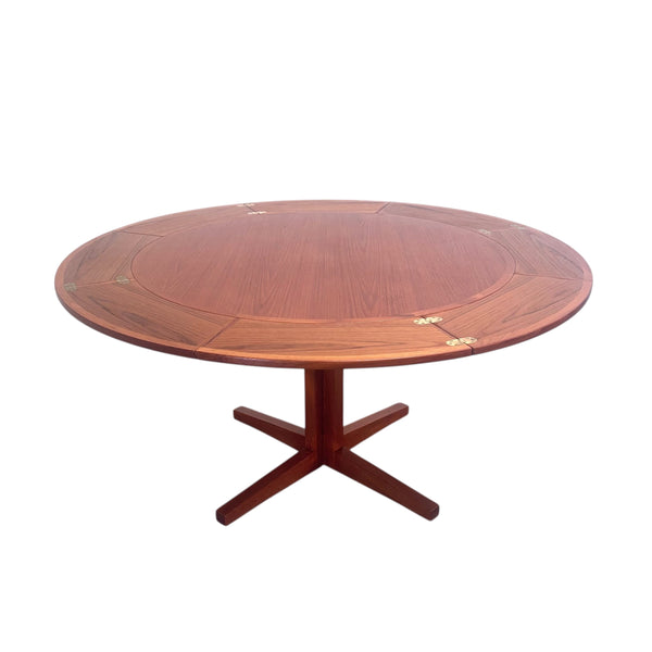 Flip Flap teak dining table by Dyrlund, 1960s