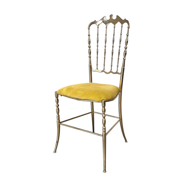 Italian brass dining chair by Chiavari, 1970s