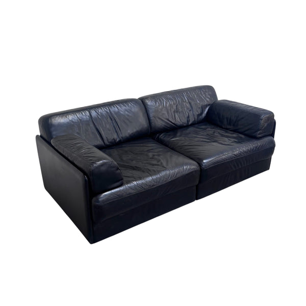 Vintage 1980s sofa / daybed in style of De Sede DS76