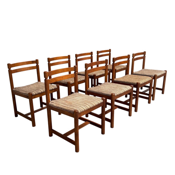 Set of 8 vintage Asko dining chair, Finland 1960s