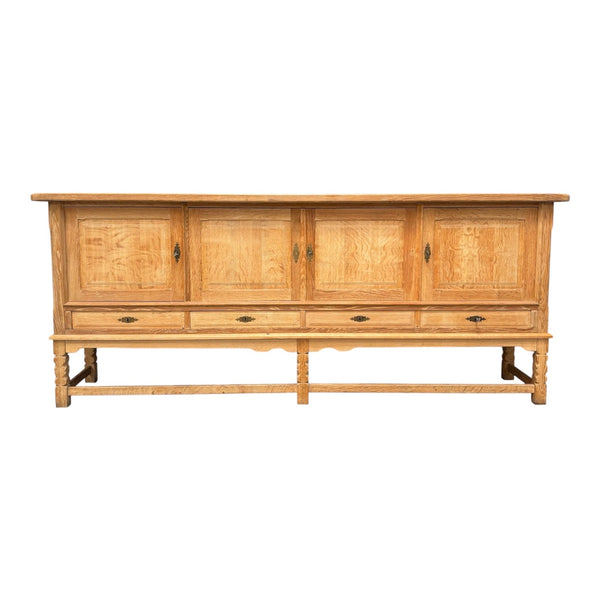 Solid oak sideboard by Henny Kjaernulf, 1960s