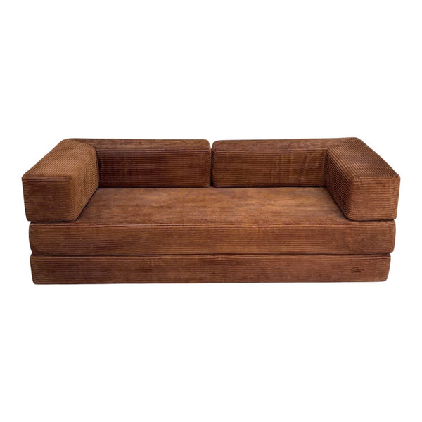 1970s Corduroy sofa / daybed
