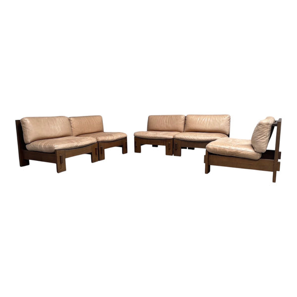 Mid century brutalist lounge group, 1970s
