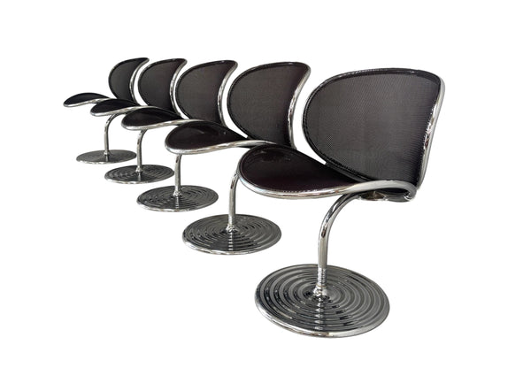 Set O-line dining chairs by Herbert Ohl, Wilkhahn 1980s