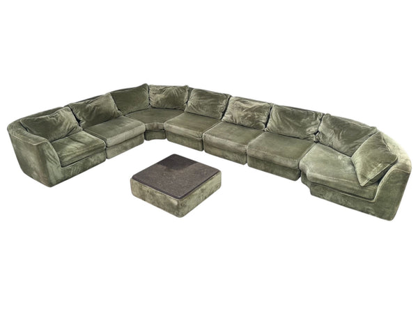 Large vintage modular sofa by Musterring, Germany 1970s