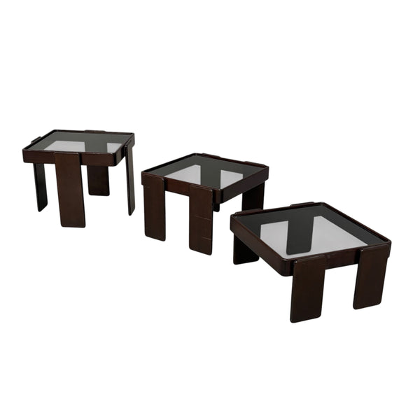 Vintage Cassina nesting tables by Gianfranco Frattini, Italy 1960s