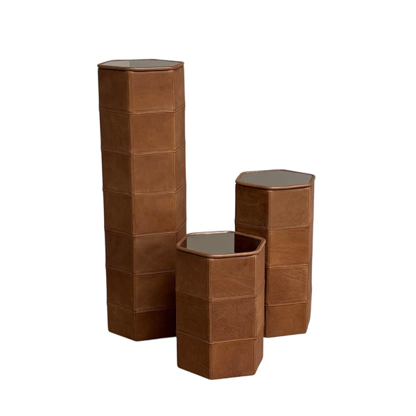Vintage De Sede pedestal set, 1970s