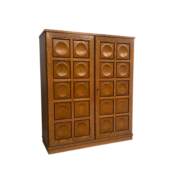 Vintage brutalist style highboard / cabinet by Bartels, 1970s