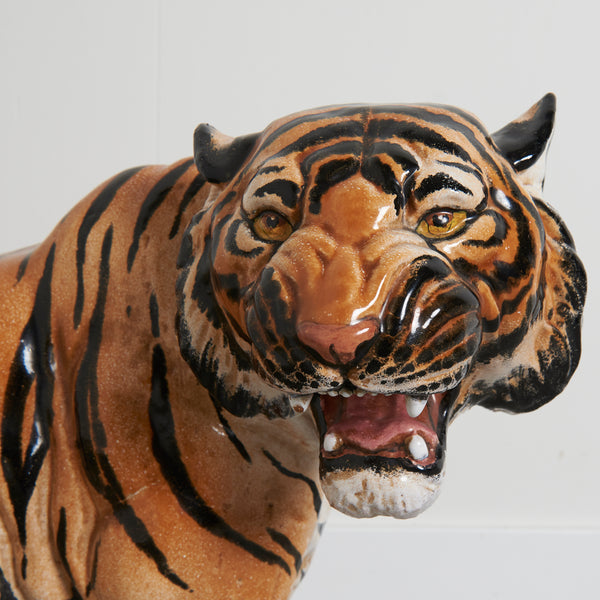 Vintage Italian Tiger statue, 1960s