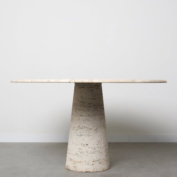 Travertine dining table by Up & Up Editions, 1970s