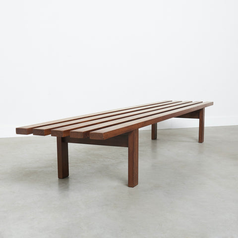 Mid centruy slatted bench by Martin Visser for 't Spectrum