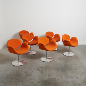 Set of 6 Little Tulip swivel chairs by Artifort