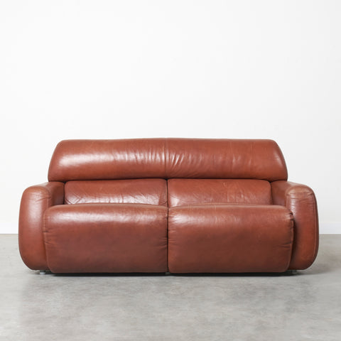 Two seat Italian lounge sofa from the 1970s