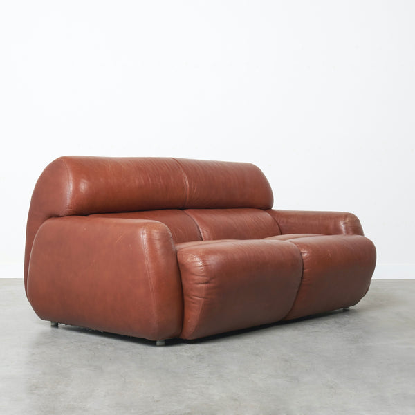 Two seat Italian lounge sofa from the 1970s
