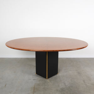 Oval dining table by Afra & Tobia Scarpa for Maxalto, Italy 1970s