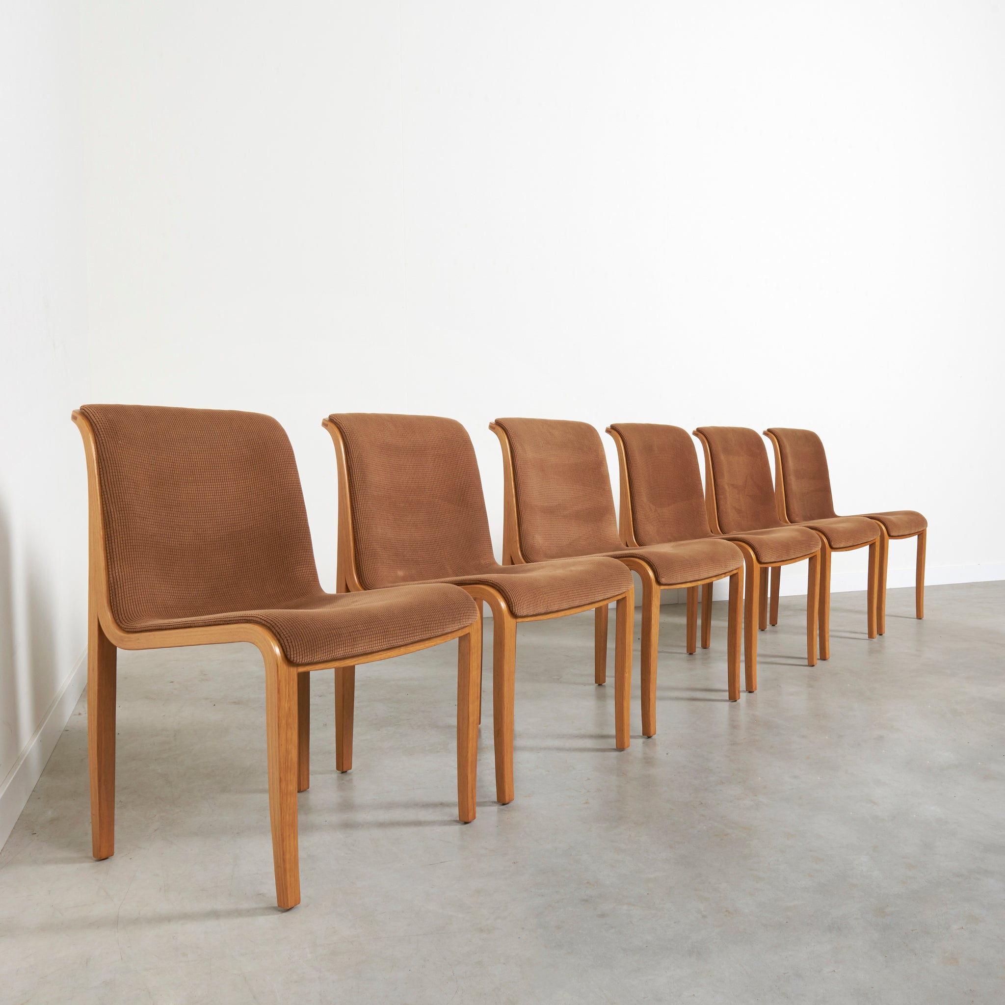 Six Bill Stephens dining chairs for Knoll, 1960s
