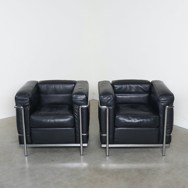 Cassina LC2 chairs by Le Corbusier & Charlotte Perriand