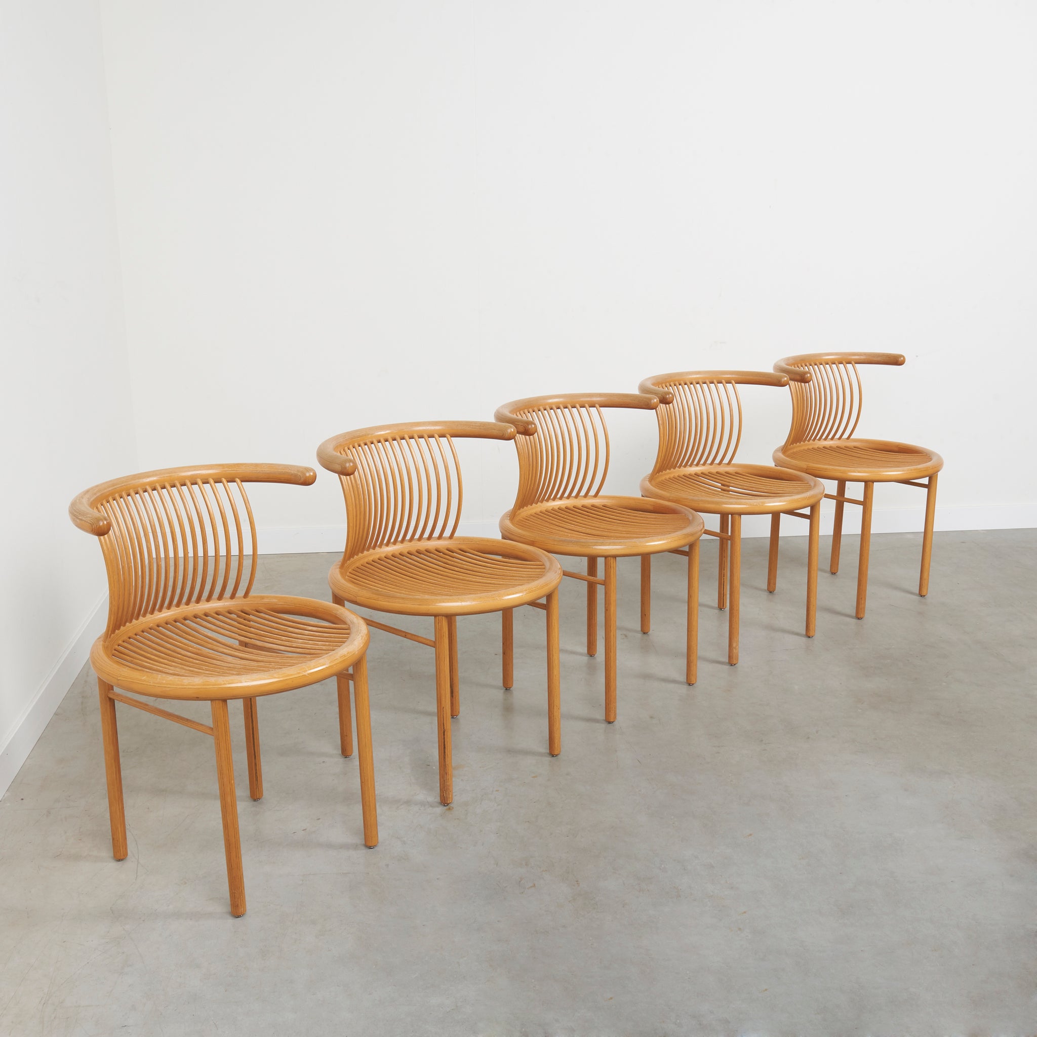 Vintage dining chairs by Herbert Ohl for Lübke, 1980s