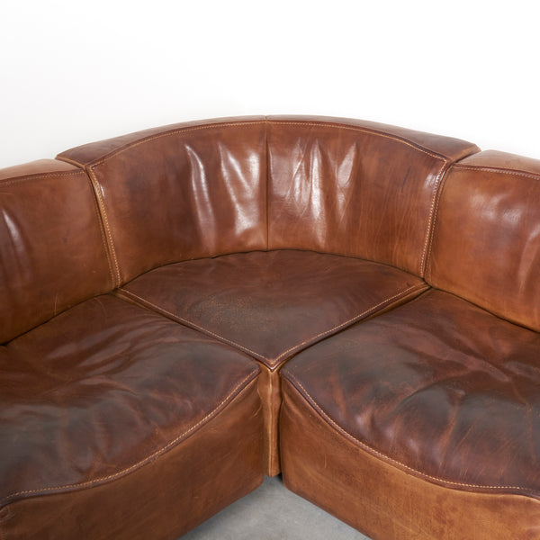 Vintage De Sede modular sofa DS-15, 1970s