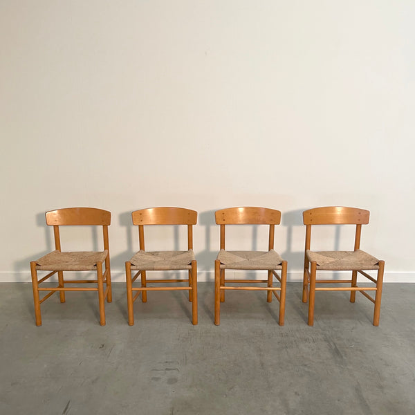 Børge Mogensen dining chairs, model J39, Denmark 1960s