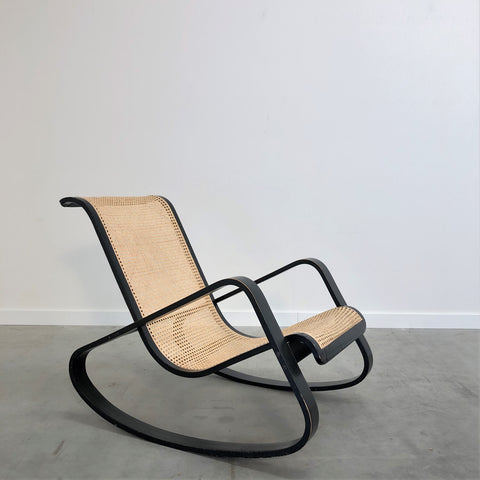 Vintage Italian design rocking chair by Luigi Crassevig, 1970s