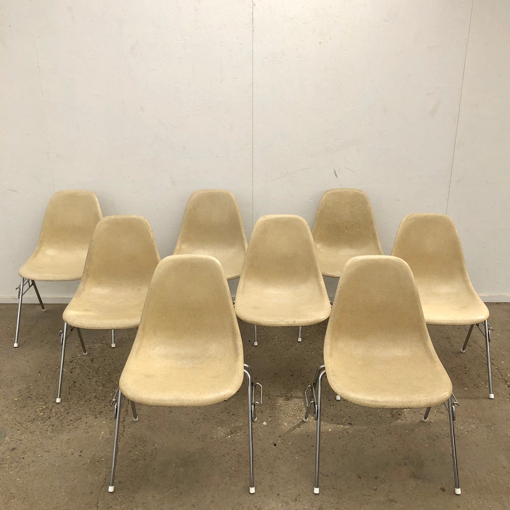Set of 6 Eames DSS chairs by Herman Miller, 1960s