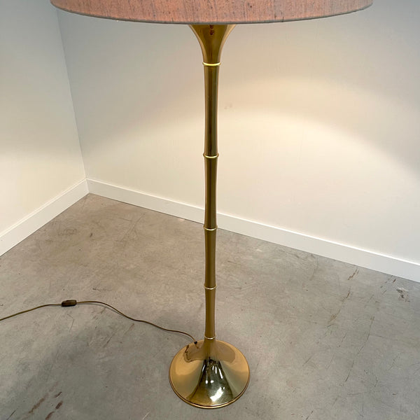 Vintage 60s bamboo floor lamp by Ingo Maurer, ML1F
