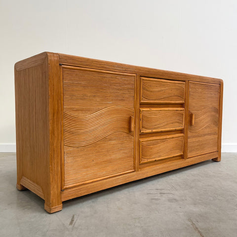 Vintage bamboo sideboard, 1970s