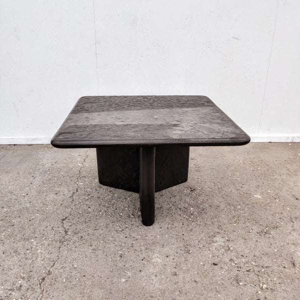 Mid century Brutalist fossil coffee table by Draenert