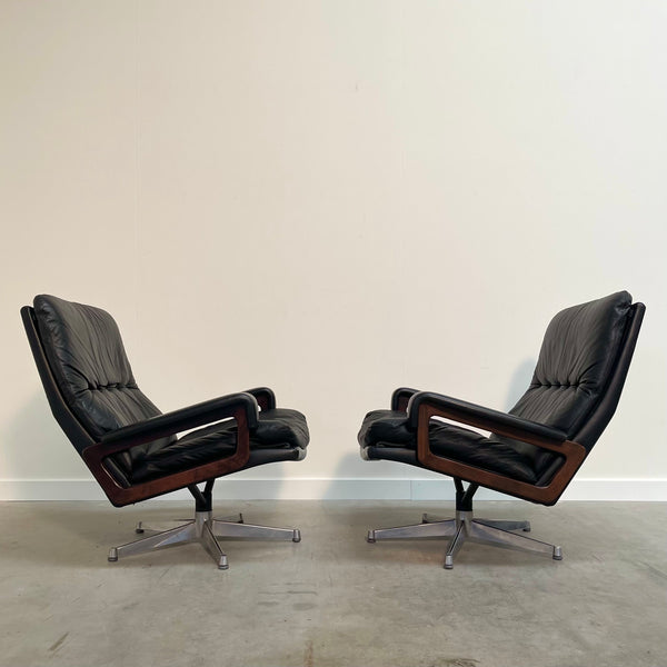 Two King chairs by André Vandenbeuck for Strässle, 1960s
