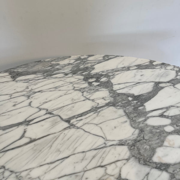 Vintage design marble dining table, 1980s