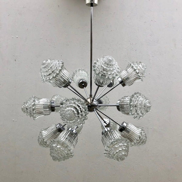 Eighteen-arm Sputnik pendant by Richard Essig, 1960s