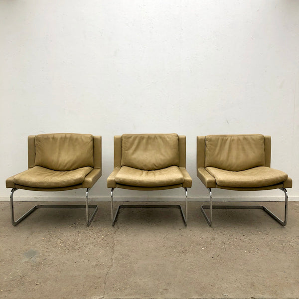 Vintage executive chairs by Robert Haussmann for De Sede