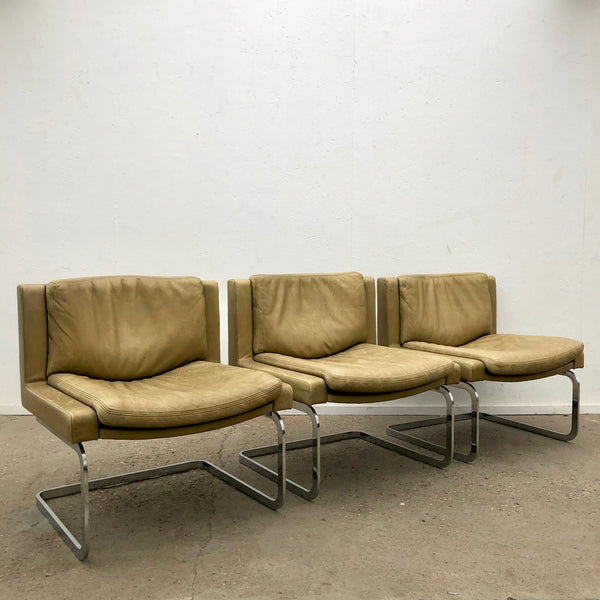 Vintage executive chairs by Robert Haussmann for De Sede
