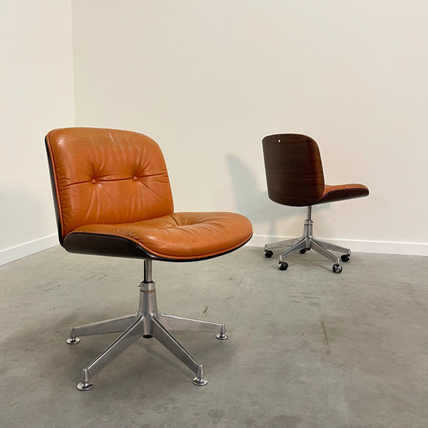 Set vintage office chairs by Ico & Luisa Parisi for MIM, 1960s