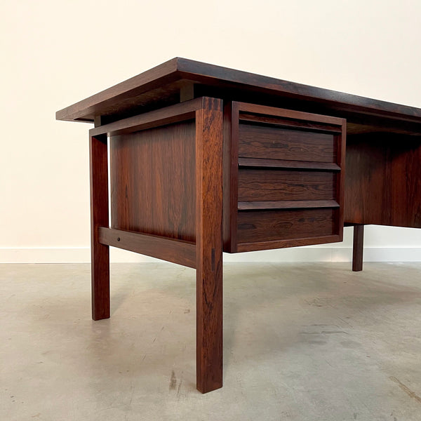 Vintage rosewood desk by Svend Aage Madsen, Denmark 1960s