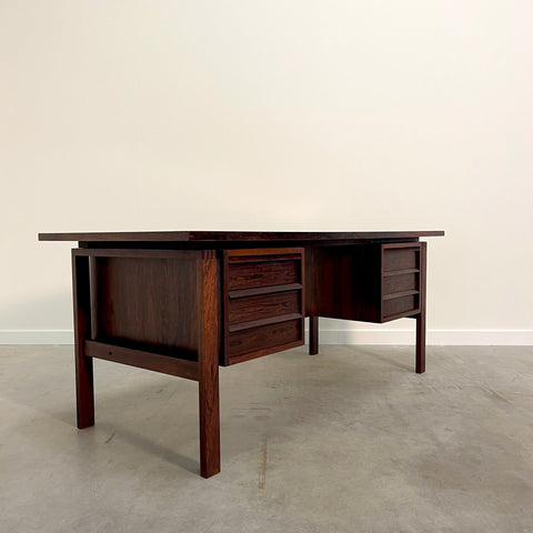 Vintage rosewood desk by Svend Aage Madsen, Denmark 1960s