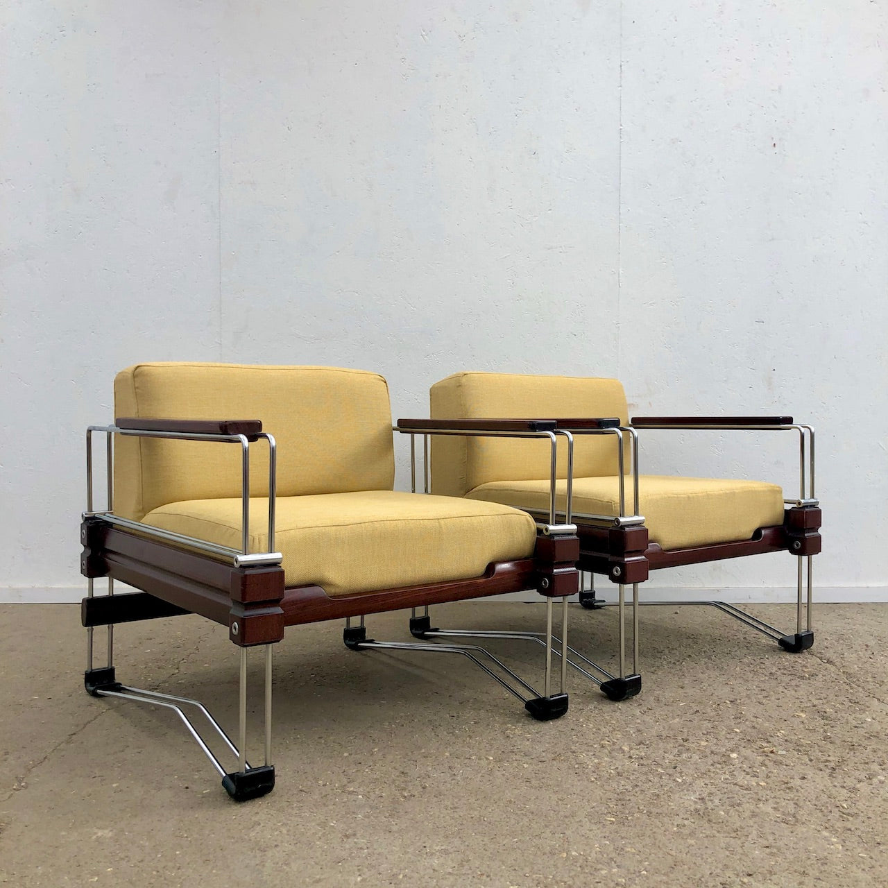 Vintage mid century design armchairs