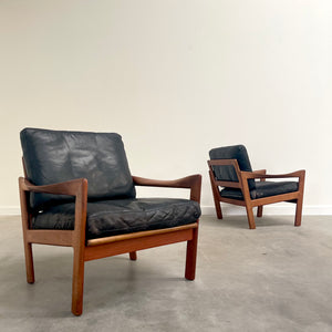 Danish lounge chairs by Illum Wikkelsø for Niels Eilersen, 1960s