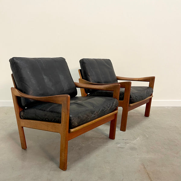 Danish lounge chairs by Illum Wikkelsø for Niels Eilersen, 1960s